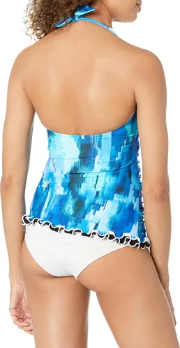 Vista 2 de Profile by Gottex Traje de baño tankini estándar con cuello en V para mujer