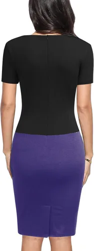 Vista 2 de Mmondschein Vestido de cóctel para mujer, vestido de iglesia de negocios