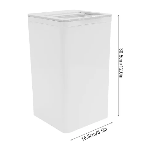 Vista 2 de AUNMAS Bote de basura eléctrico automático sin contacto con sensor de patada 9L de capacidad ABS para cocina, dormitorio, oficina, sala de estar