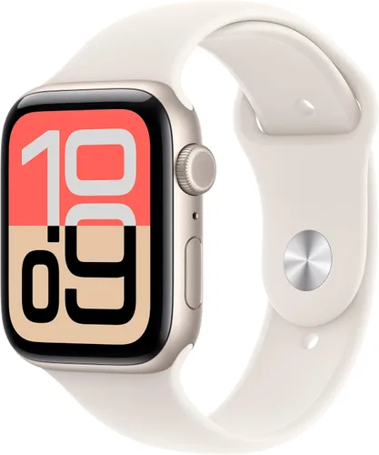 Vista 14 de Apple Watch SE 3 [GPS 1.575 in] Smartwatch con caja de aluminio medianoche con correa deportiva de medianoche - S/M. Monitores de fitness y sueño