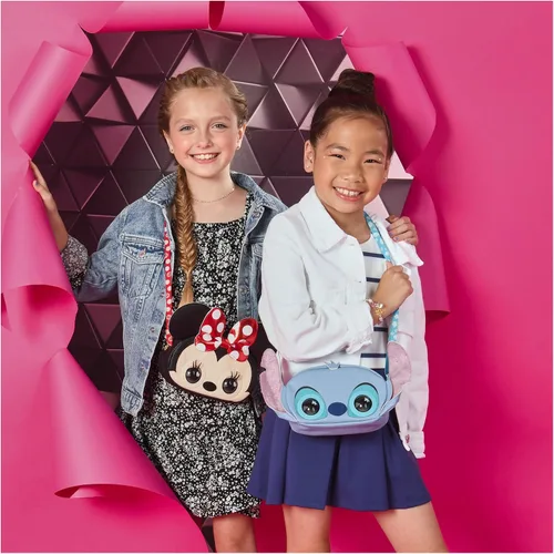 Vista 3 de Purse Pets, Disney Minnie Mouse Officially Licensed Interactive Pet Toy & Kids Purse
