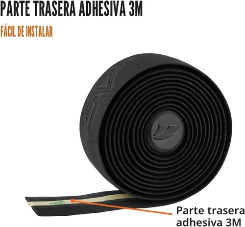 Vista 2 de Cintas de manillar para bicicleta de carretera BV EVA, cinta de barra de bicicleta, envoltura de manillar para ciclismo – 2 rollos