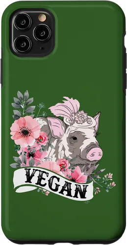 Vista 11 de iPhone 14 Vegan Pig Beautiful Vegan Lover Costume Case