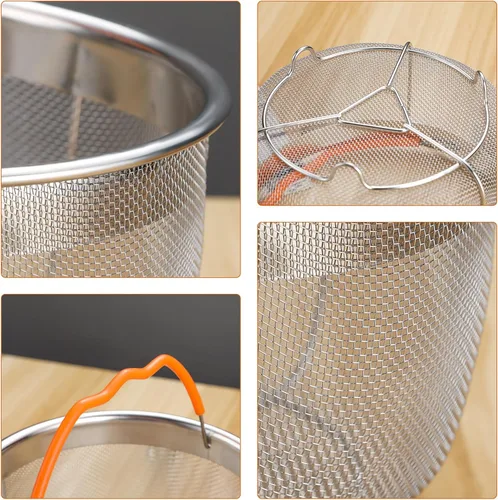 Vista 3 de Cesta de vapor de acero inoxidable para cocinar, accesorios de olla