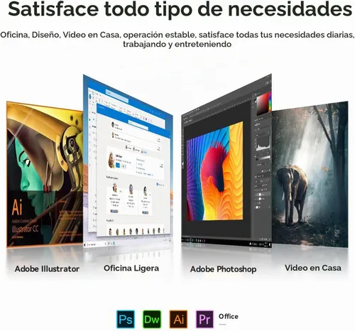 Vista 9 de Beelink MINI S12 Mini PC, Intel 12ª generación 4-Core N95 8G DDR4 256G SSD WiFi5+BT4.2+2.5G LAN, W11 Home Mini Computer, Small PC 4K UHD Dual
