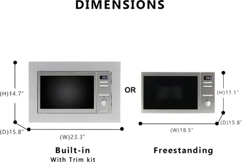 Vista 2 de Equator Hybrid Combo Microondas + Horno 0.8 pies cúbicos de pie independiente o integrado de acero inoxidable