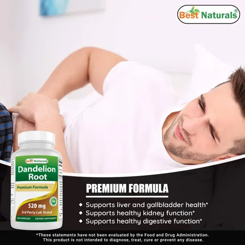 Vista 4 de Best Naturals Raíz de diente de león 520 mg y extracto de Ashwagandha 500 mg