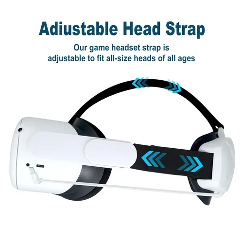 Vista 4 de Elite Strap with Battery for Quest 25000mAh Extend 3hrs PlaytimeFast Charging VR PowerAdjustable Head Strap for Enhanced Support and Comfort in VR