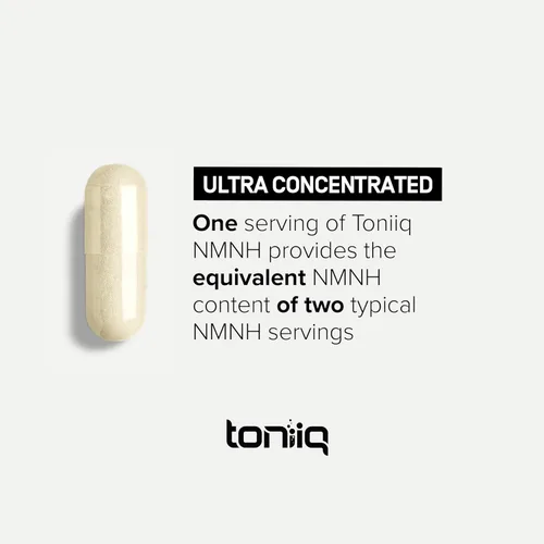 Vista 4 de Toniiq Suplemento NMNH – UthPeak™ clínicamente estudiado – 95% altamente purificado y probado por terceros para NAD+ y apoyo al envejecimiento