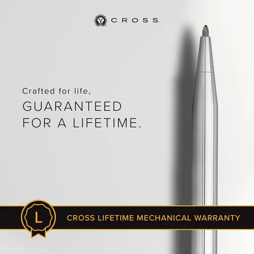 Vista 5 de Cross Classic Century Refillable Ballpoint Pen Presented in a Luxury Gift Box - Medium Point, Black Ink, Lustrous Chrome