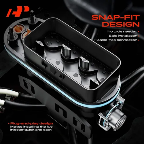 Vista 6 de A-Premium Conjunto de inyector de combustible, compatible con Chevrolet, Chevy, GMC Vehicles - Suburban, Tahoe, Yukon, Express, Savana, Escalade