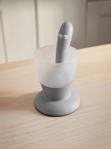 Vista 3 de BabyBjörn Vaso para bebé, paquete de 2, gris