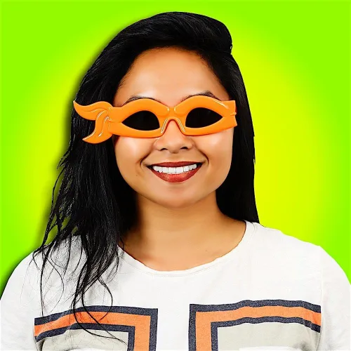 Vista 3 de Sunstaches Teenage Mutant Ninja Turtles Naranja Bandana Gafas de sol, Favores de fiesta, UV400