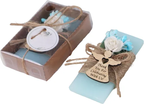 Vista 13 de HTF Paquete de 5 Mini Jabones Personalizados con Aroma a Océano, Recuerdos de Baby Shower, Regalos de Baby Shower, Recuerdos de Jabón Perfumado