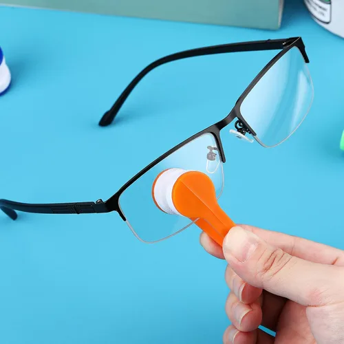 Vista 7 de 40 piezas mini cepillo limpiador de gafas, limpiador de gafas de microfibra Herramienta de limpieza suave Gafas Clip de limpieza para gafas