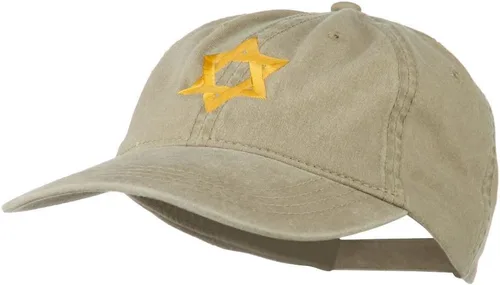 Vista 2 de e4Hats.com - Gorra bordada con diseño de estrella judía de David
