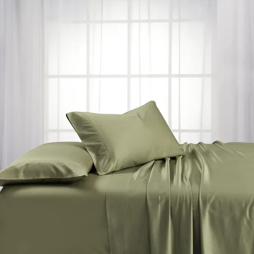 Vista 8 de Royal Hotel Bedding 100% viscosa natural hecha de sábanas de bambú, sábanas refrescantes suaves, sábanas de hotel transpirables y fundas