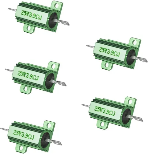 Vista 7 de Resistencia bobinada 10W 100 Ohm 5% Resistencias de carcasa de aluminio - 5pcs