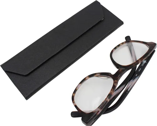 Vista 107 de Real Sic Funda para lentes de sol para hombres y mujeres, soporte magnético plegable para lentes de sol, inspirado en el color sólido