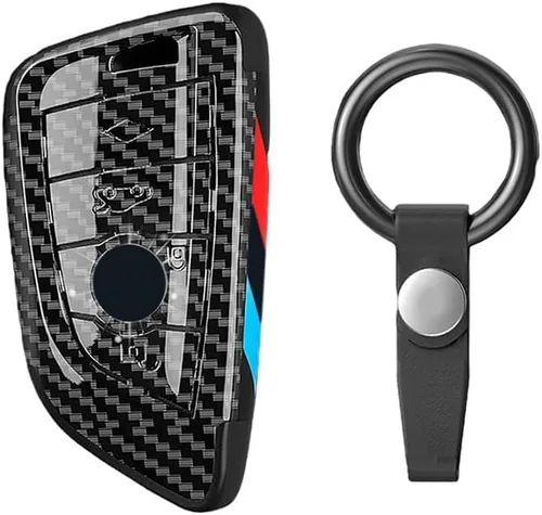 Vista 14 de Smart Remote Key Case Funda protectora para BMW 2 5 6 7 X1 X2 X3 X5 X6 Series con llavero