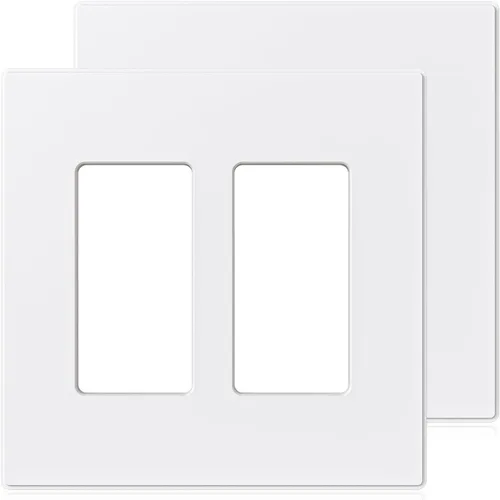 Vista 34 de ELEGRP Placas decorativas de pared sin tornillos, de tamaño mediano, cubierta termoplástica irrompible para interruptor de salida de receptáculo