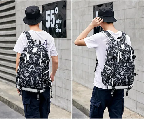 Vista 3 de ISaikoy Game Plants vs. Zombies - Mochila de hombro para libros, mochila escolar, color gris, Gris 15, Mochilas Daypack