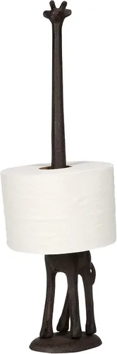 Vista 11 de WallCharmers Soporte para toallas de papel dorado, soporte de papel higiénico o de cocina de metal para piso o encimera, gato dorado