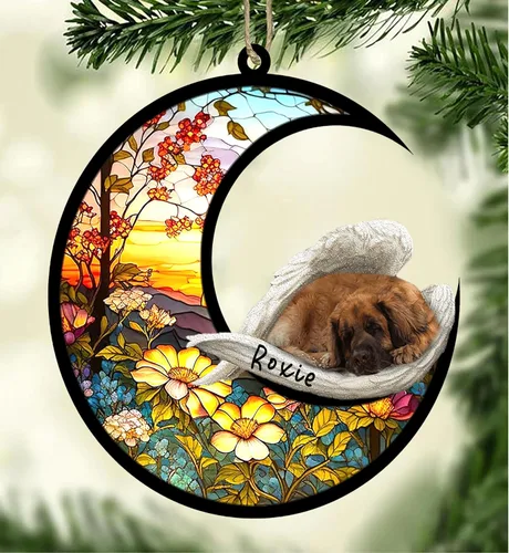 Vista 92 de Atrapasoles conmemorativo personalizado para perros, adorno navideño de Airedale Terrier, recuerdo por pérdida de mascota, regalos conmemorativos