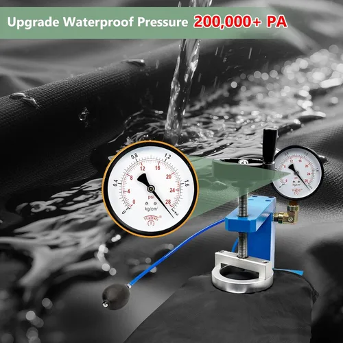 Vista 4 de Gasadar Fundas para Muebles de Patio Exterior Impermeables, 500D Oxford, Protección para Todo Clima, Fundas para Mesa de Patio para Conjunto de Negro