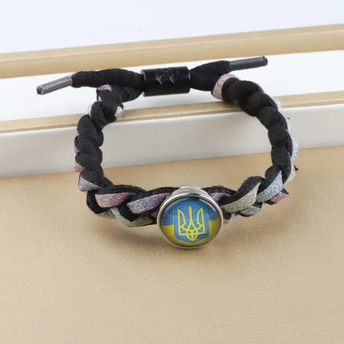 Vista 5 de KEYCHIN Collar con símbolo ucraniano, regalo inspirado en Tridente de Ucrania, joyería de recuerdo para amigos y familiares