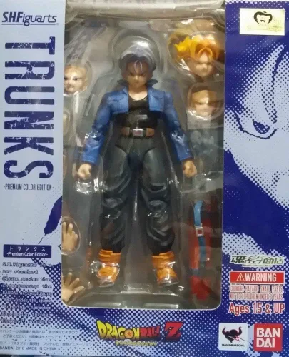 Vista 2 de Dragon Ball Z Super Saiyan Trunks S.H.Figuarts Premium Color Ver. Figura de acción