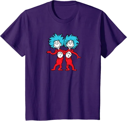 Vista 28 de Dr. Seuss Thing 1 Thing 2 Buddies - Camiseta Negro