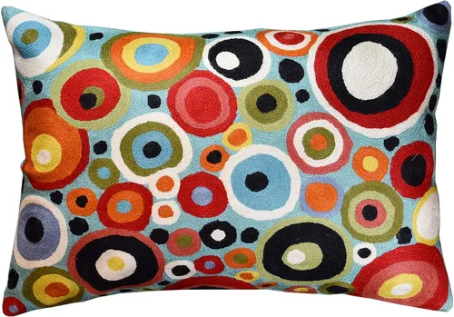 Vista 13 de Funda de almohada lumbar Hundertwasser biomorfo, funda de almohada abstracta moderna para sofá, casa de campo, para silla de exterior, cojines