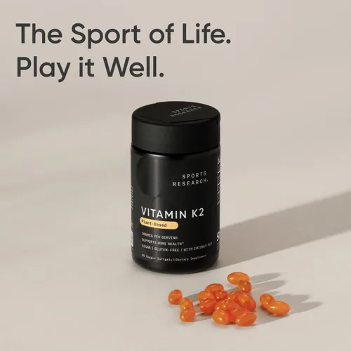 Vista 7 de 100 Microgramos de la vitamina K2 (como MK7) con aceite de coco orgánico para una mejor absorción, con MenaQ7 clínicamente probada y formulado sin