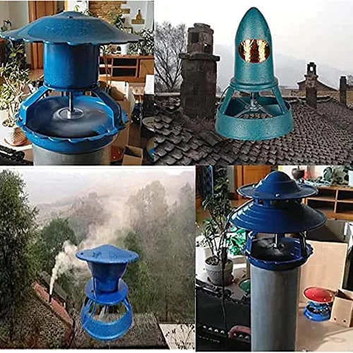 Vista 4 de Ventilador de tiro inducido por chimenea doméstica Ventilador de escape de 120 W, máquina de humo de escape doméstico, ventilador de chimenea