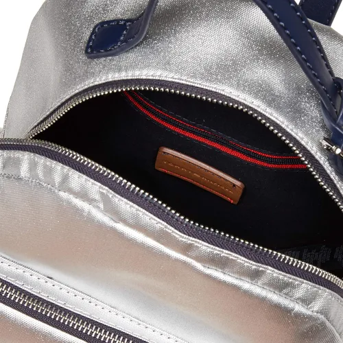 Vista 5 de Tommy Hilfiger Mochila Julia para mujer, plateado