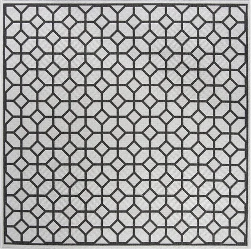Vista 10 de SAFAVIEH Linden Collection - Alfombra lavable para exteriores, alfombra de pasillo de 2.2 x 8 pies, gris claro y carbón, no desprende pelusa y fácil