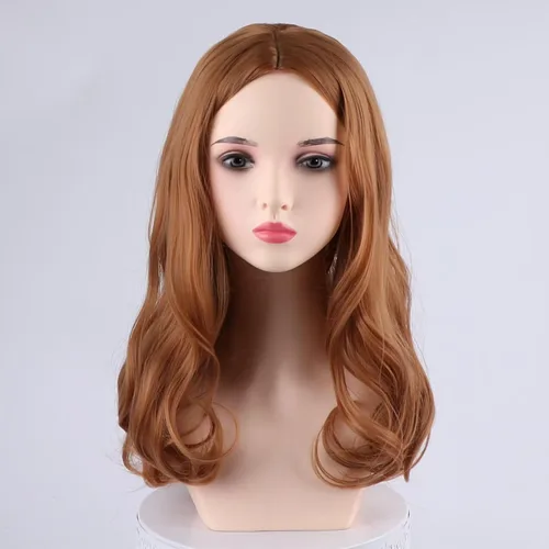 Vista 24 de Pelucas de disfraz de cosplay azul claro de 16 pulgadas para mujer, de 16 pulgadas, con flequillo lateral