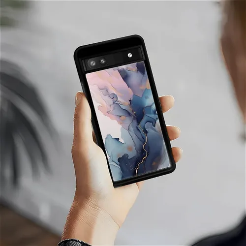 Vista 763 de Compatible con Google Pixel 4A 5G Mobile Case Creative Acrylic Panel trasero Silicona Protección Grip especialmente diseñado para Google Pixel 4A 5G
