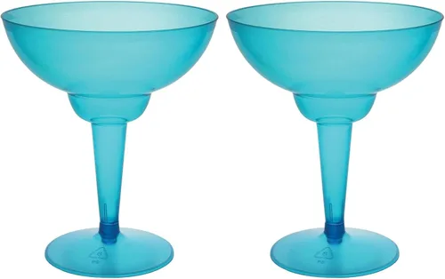 Vista 13 de Party Essentials 10 vasos de plástico duro de dos piezas, 12 onzas, transparentes