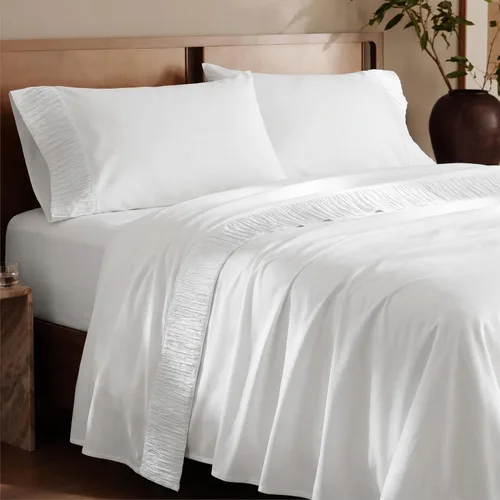 Vista 45 de Bedsure Juego de sábanas para cama individual - 3 piezas de sábanas suaves para cama individual - Transpirables y refrescantes - Calidad hotelera
