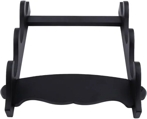 Vista 7 de Soportes, 3 Niveles de Alta Densidad de la Junta Montada en la Pared Samurai Espada Titular Katana Soporte de Soporte de Percha Soporte