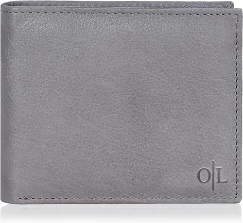 Vista 65 de Carteras RFID delgadas para hombres - Cartera de bolsillo frontal de piel genuina