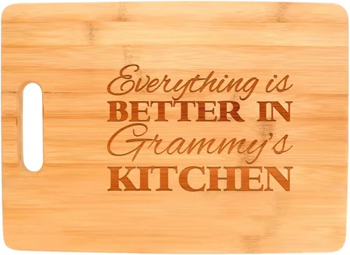 Vista 14 de Everything Is Better in Gigi's Kitchen Decor Grandma Gift - Tabla decorativa de madera con forma de paleta