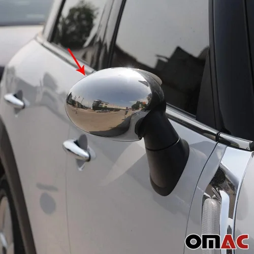 Vista 3 de OMAC Tapas de cubierta de espejo lateral para Mini Cooper Coupe R58 2013-2015 acero inoxidable 2x