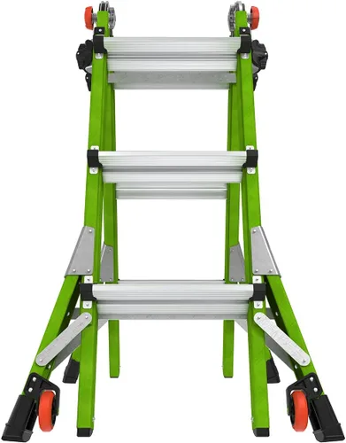 Vista 9 de Little Giant Escaleras Dark Horse 2.0 FG 13', verde de alta visibilidad