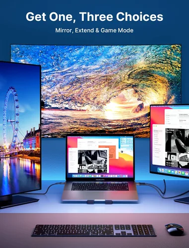 Vista 4 de JSAUX Cable USB C a HDMI de 3.3 pies Cable USB 3.1 tipo C a HDMI 2.0 de 4K a 60Hz, compatible con Thunderbolt 3/4, iPhone 16/16 Plus/16 Pro/16 Pro