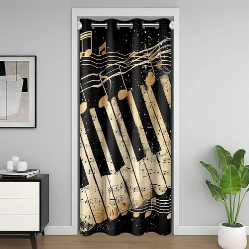 Vista 23 de jejeloiu Cow Skull Door Curtain for Doorway Privacy 34x80 Inch 1 Panel Kids Longhorn Skull Closet Cover for Boys Girls Teens Western Desert Room