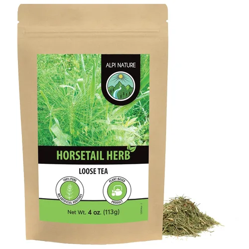 Vista 12 de Alpi Nature Hierba de cola de caballo 4.4 oz 4.41 oz, hierba seca de cola de caballo para la preparación del té, té de hierbas sueltas