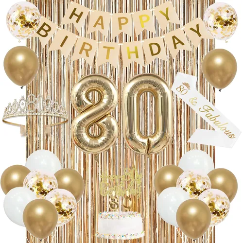 Vista 10 de Trgowaul Decoraciones de 9º cumpleaños para niñas, pancarta, banda y corona, decoración de pastel, globo de número 9, cortinas de flecos